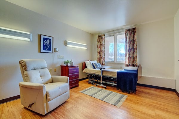Evansville manor resident room