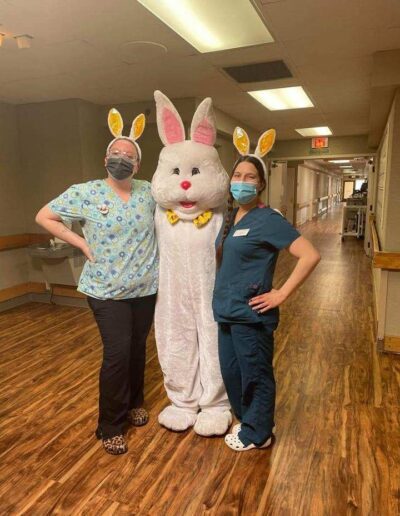easter bunny in nursing home