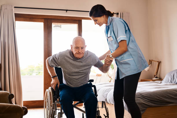 How To Help A Senior Into Their Wheelchair